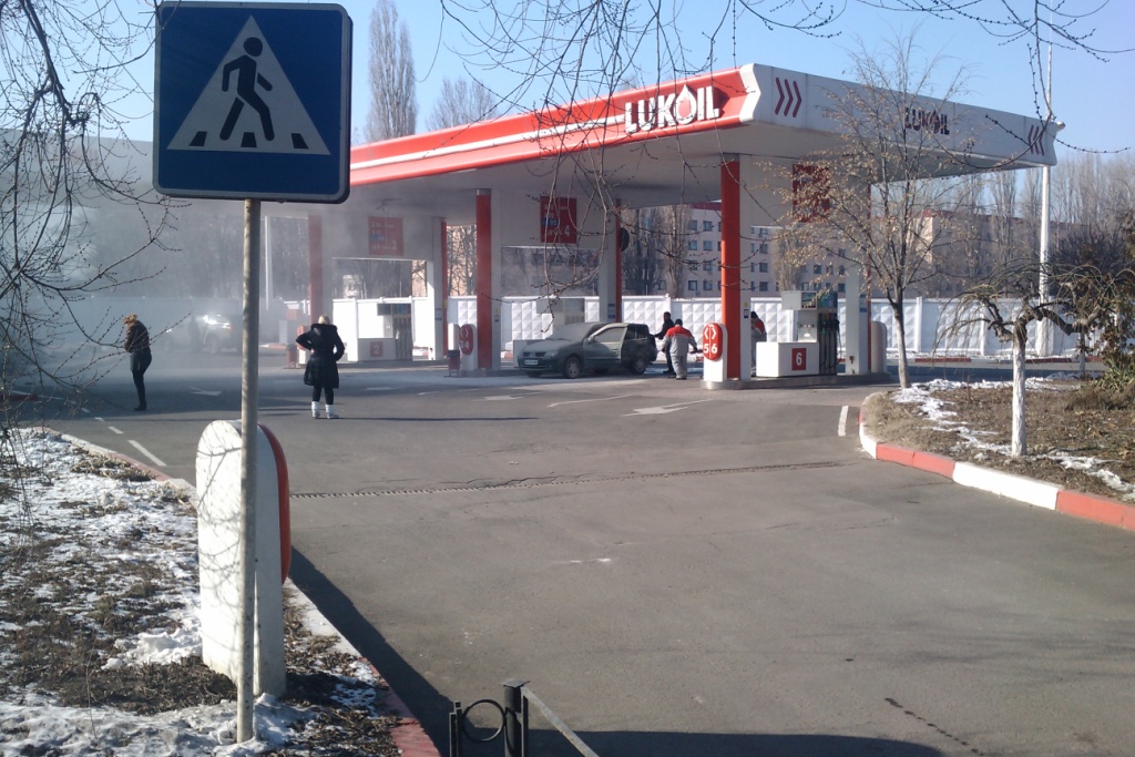 Пожар на заправке