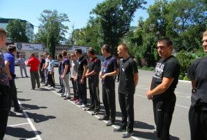 Тренировка новой одесской полиции