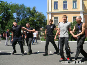 Тренировка новой одесской полиции