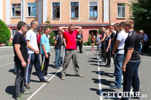 Тренировка новой одесской полиции