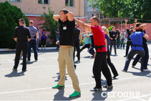 Тренировка новой одесской полиции